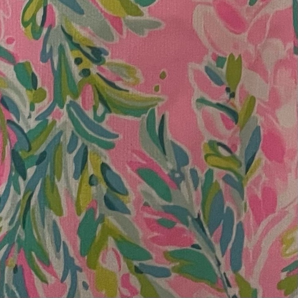 Lilly Pulitzer Gabby Stretch Shift Dress - Pink and Green - Picture 7 of 10